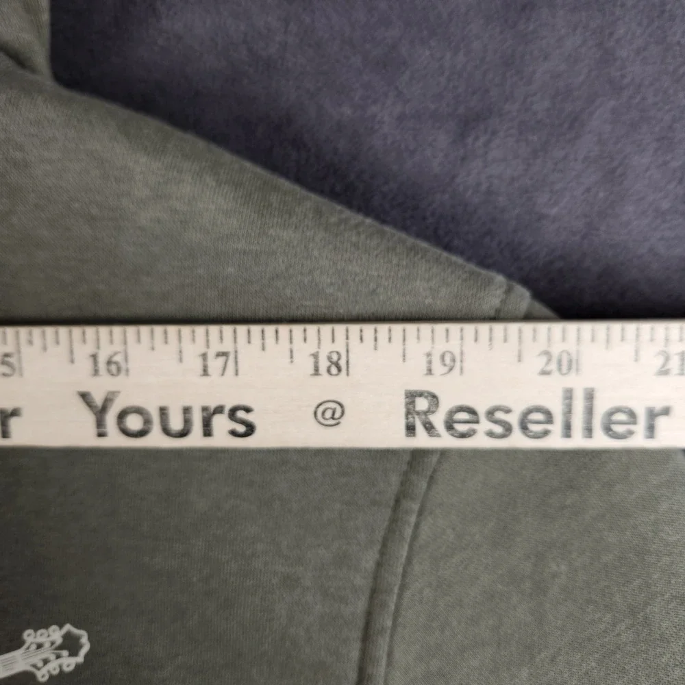 True‎ Religion Old Skool Hoodie Mens Large Olive Green Buddha Graphic Full Zip